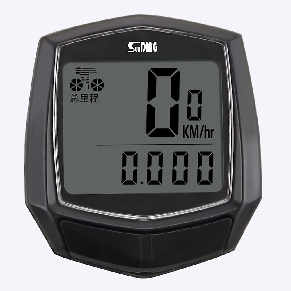 Bicycle Speedometer Wired Waterproof Cycle Bike Odometer Multi-Functions English