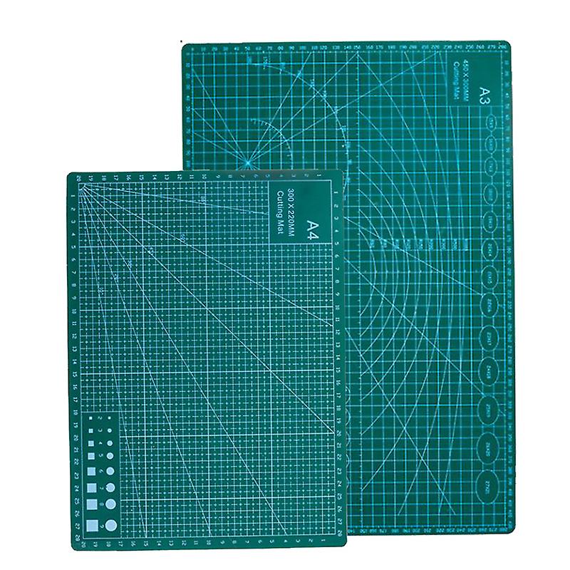 Cutting Mat with Self-Healing Surface A3+A4 2pcs Cutting Plate, Cutting Board Centimeters