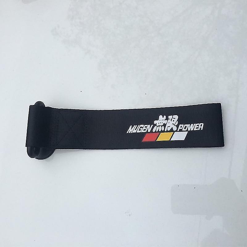 Black Universal Car Tow Strap decorative Bumper Trailer Sticker