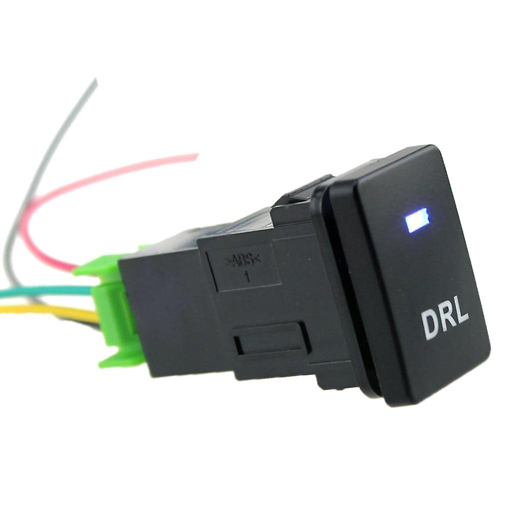 4-Pole Push Button Switch Blue LED for DRL light Pattern for    Camry