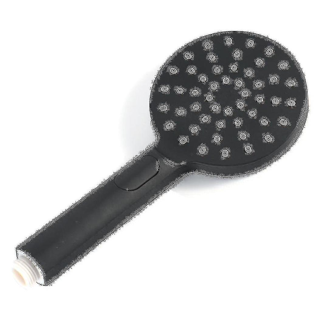 Black Shower Head Bathroom Round Abs Shower Head 3 Function