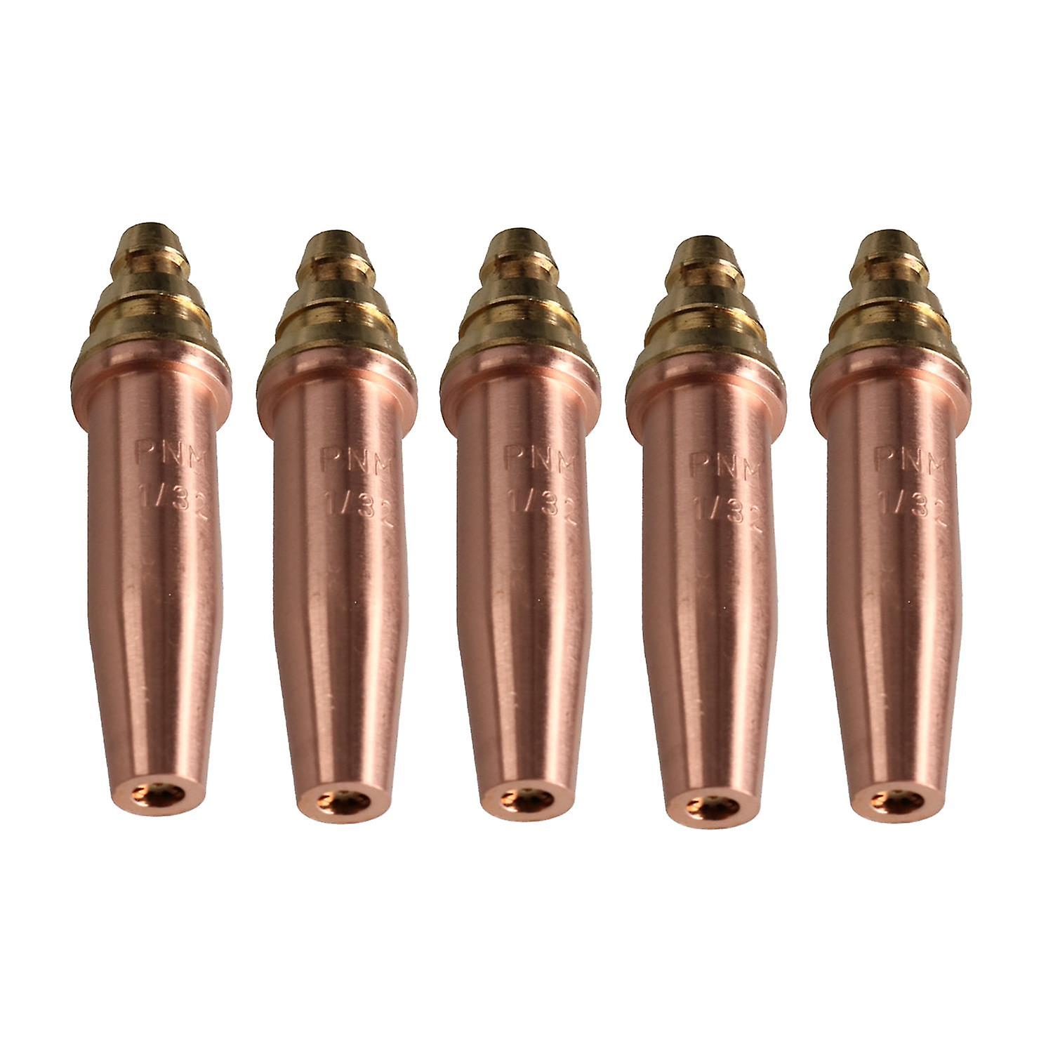 PNM Oxy Propane Gas Cutting Nozzle Tip Standard length 1/32" 3-6mm Oxygen 5pk