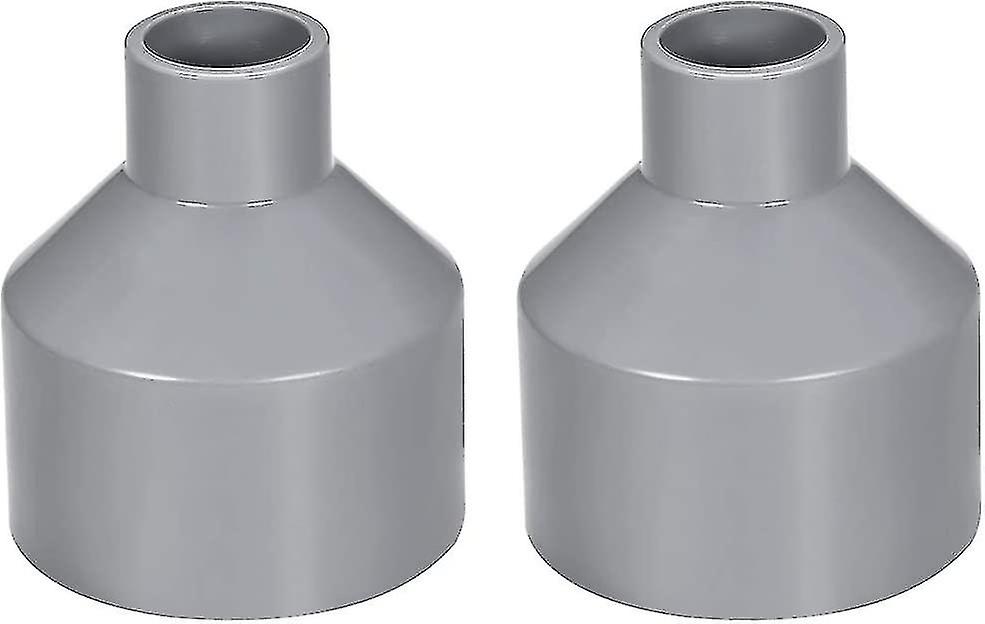 Sourcing Map 50mm X 20mm Pvc Pipe Reducer Coupling Coupling Hub By Hub Gray 2pcs