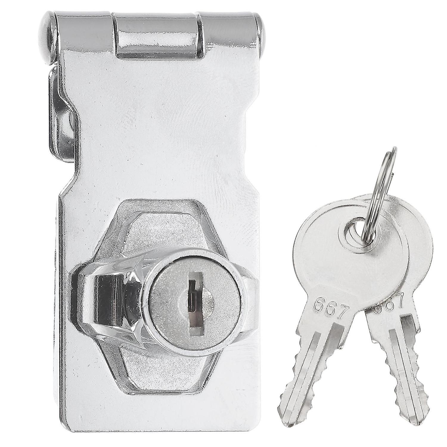 1 Set Zinc Alloy Cabinet Door Buckle Lock Practical Display Showcase Lock