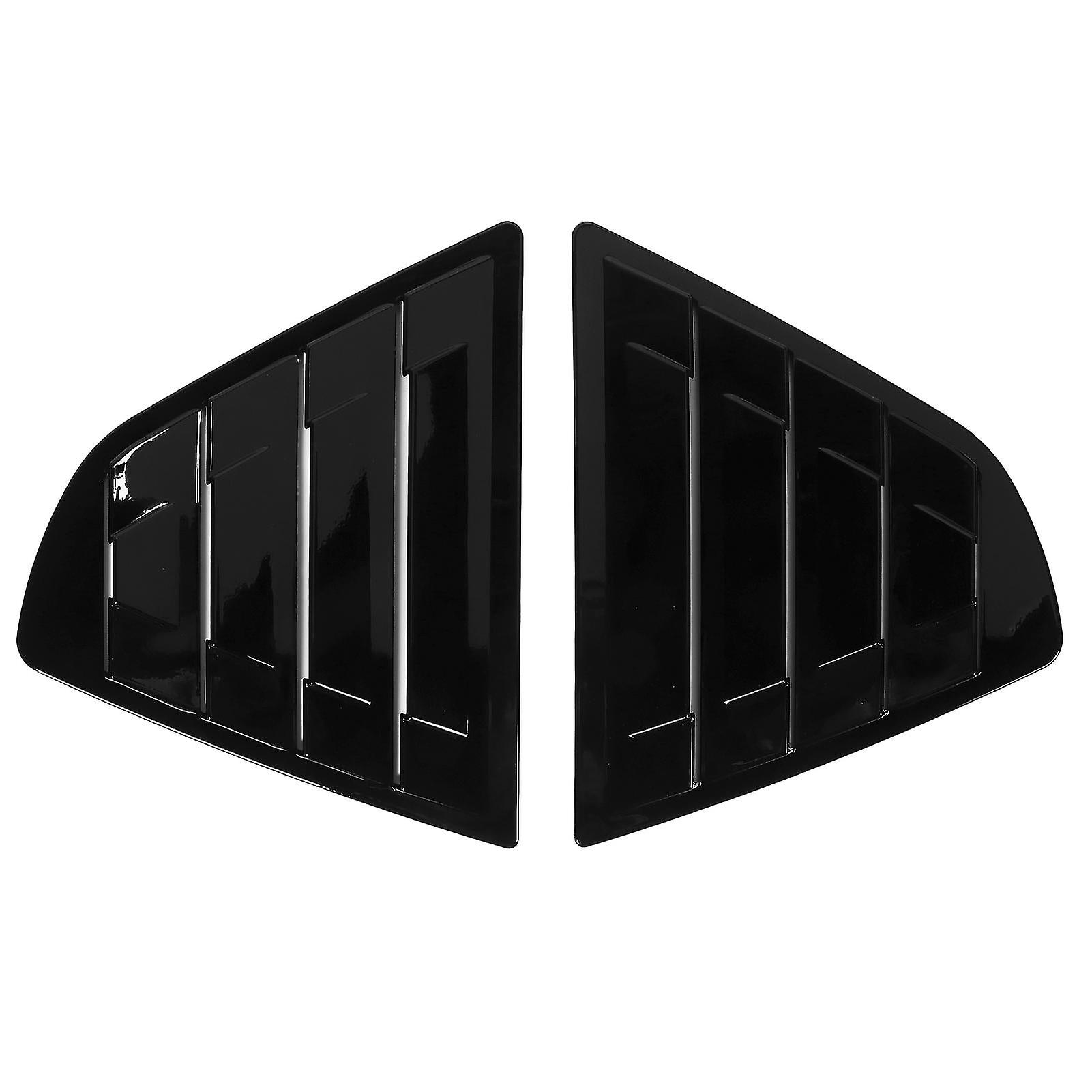 Car Rear Side Window Louver Sun Shade Cover Blinds Glossy Black Replacement For Camry Se Xse L Le Xle 2018