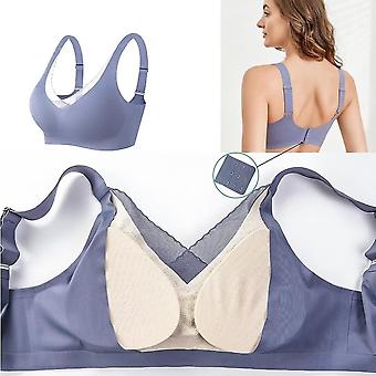 Soutien-gorge De Mastectomie Push-up – Bralette Dentelle Sans Armatures, Poches Pour Prothèses, Bretelles Larges, Sport/sommeil
