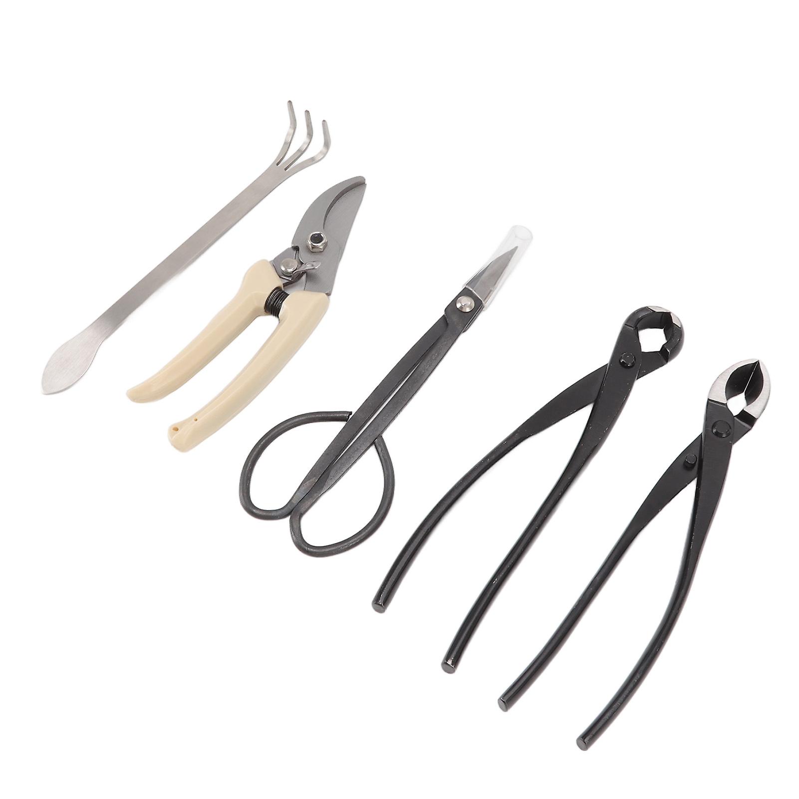 Bonsai Tool Set: Carbon Steel Scissors, Rake, Branch Cutter, Pruning ...