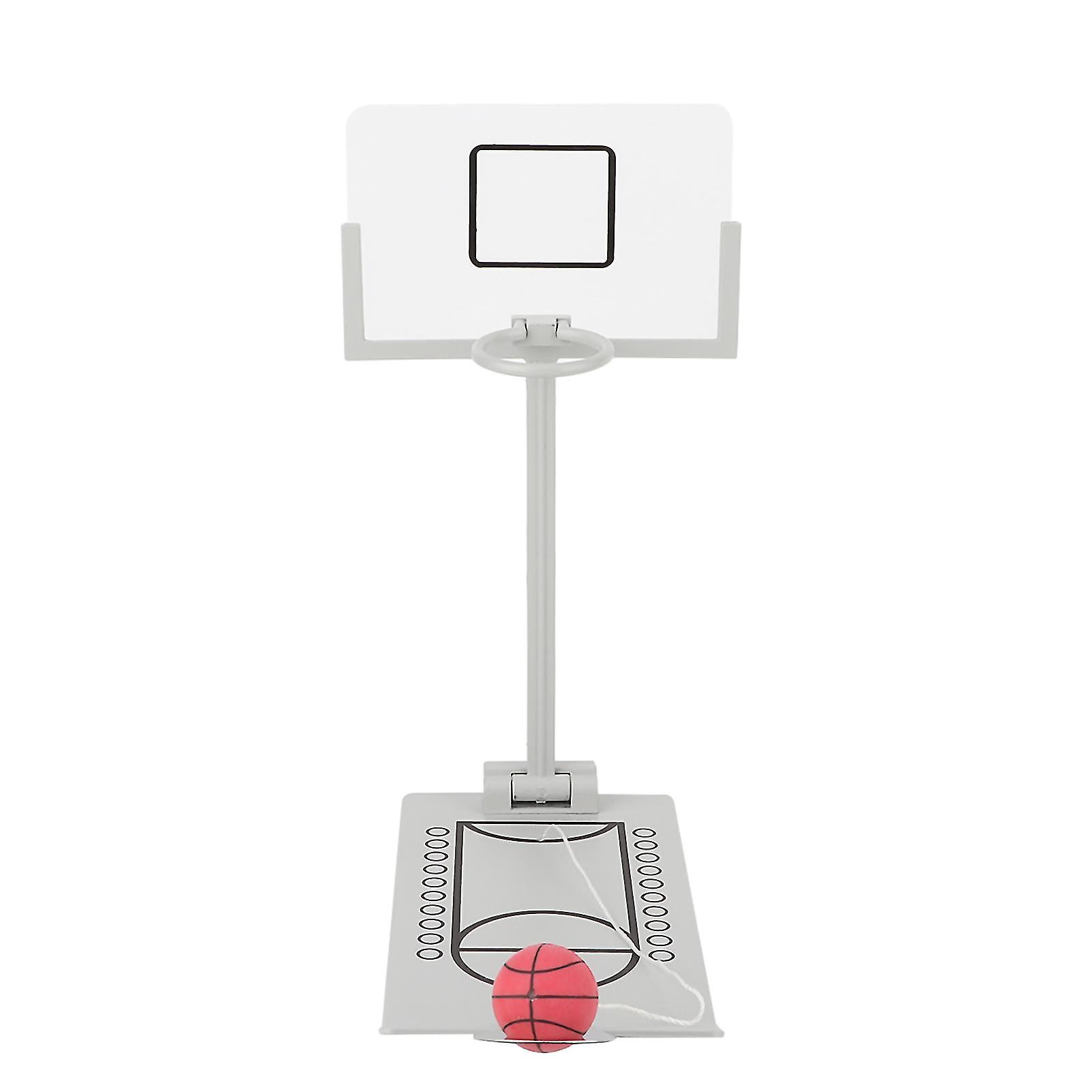 Mini Basketball Machine, Miniature Office Desktop Ornament Decoration Basketball Hoop Toy Board Game for Basketball Lovers