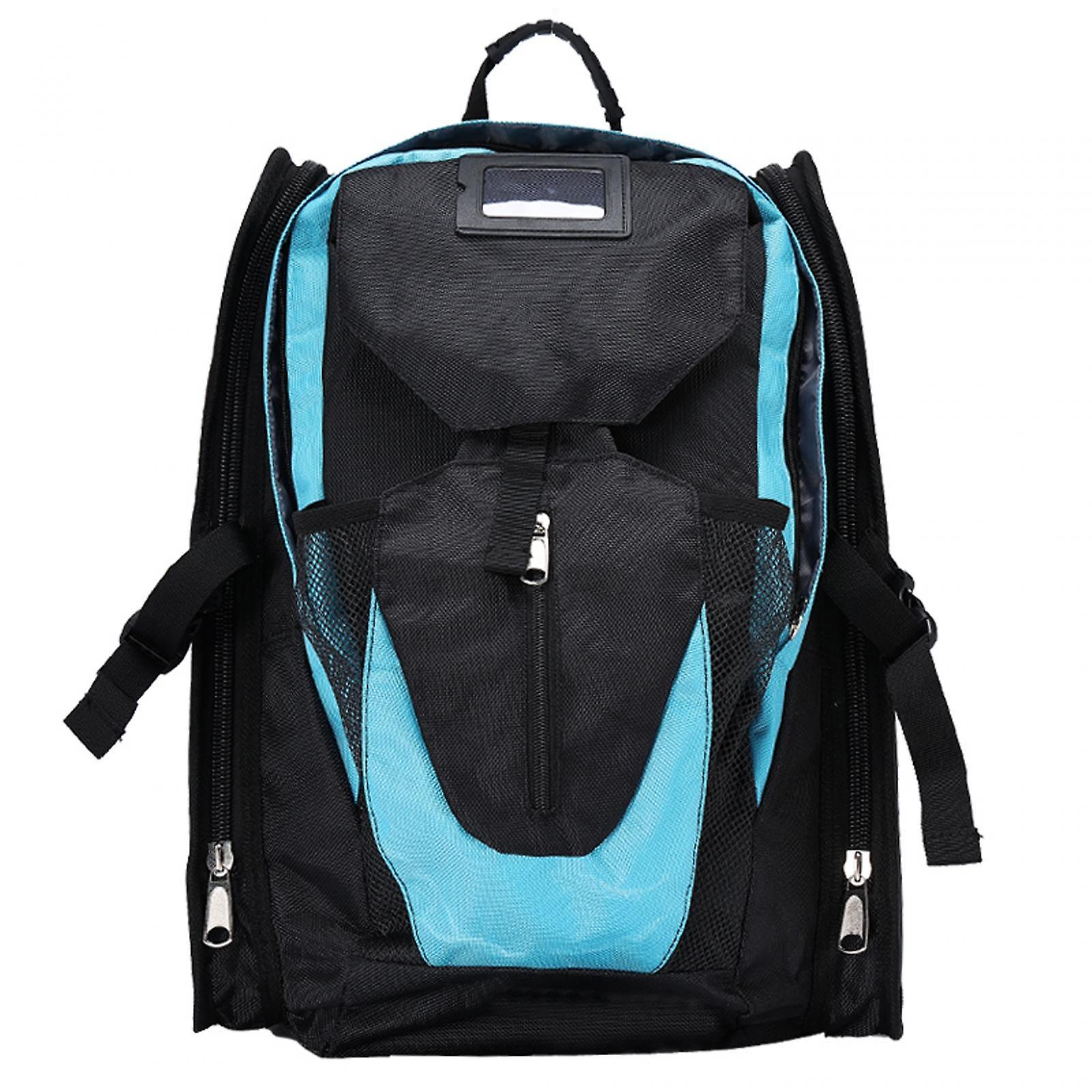 Roller Skate Backpack Professional Large Capacity for Child Ice Skate Carrier Blue Large
