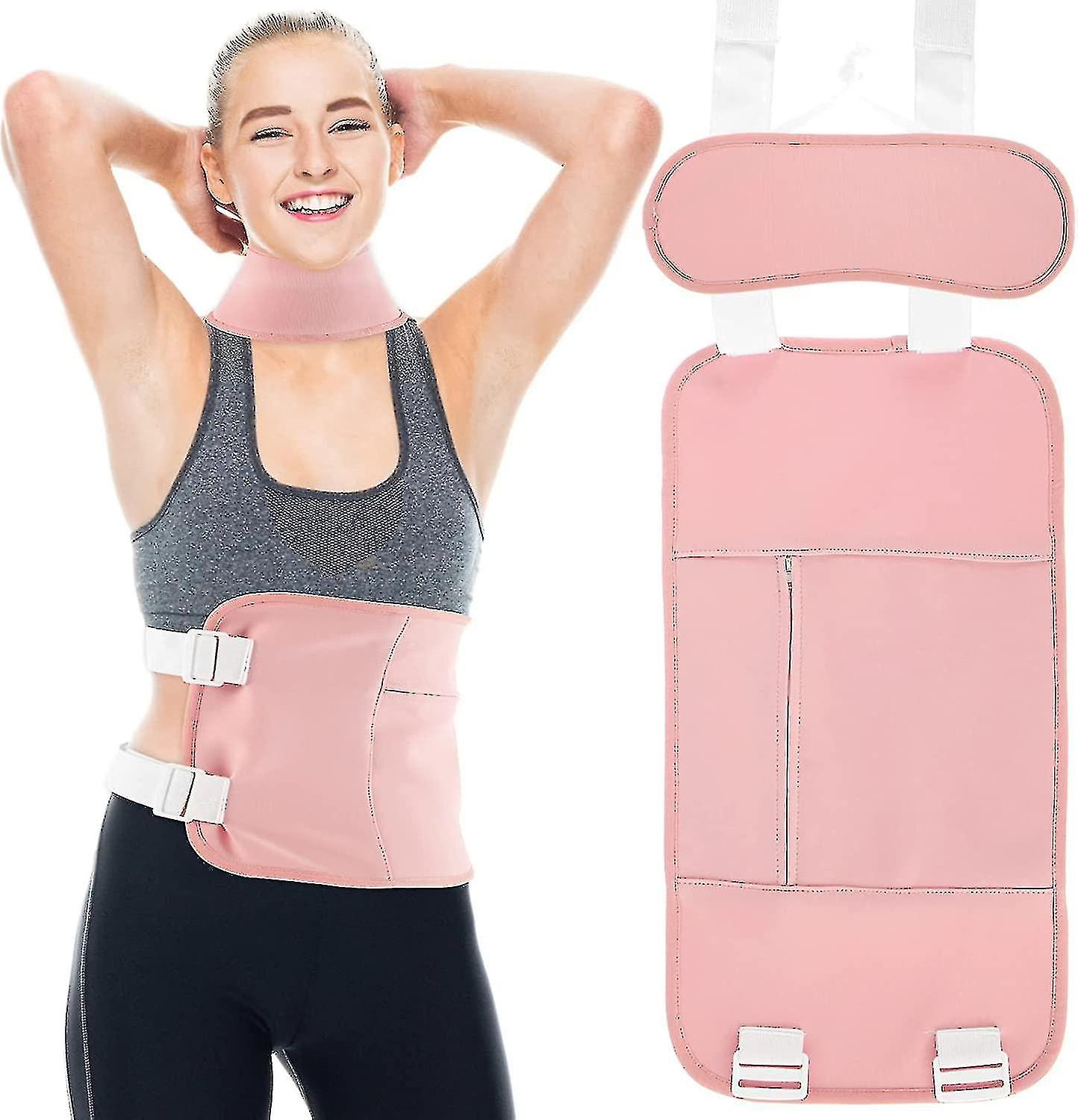 Castor Oil Pack, Castor Oil Pack Wrap, Reusable Castor Oil Compress With Adjustable Strap, Less Mess Less Stress