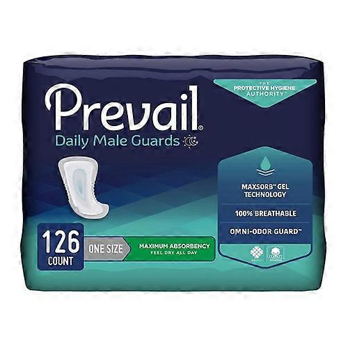 First Quality Bladder Control Pad Prevail Daily Male Guards 12-1/2 Inch Length Heavy Absorbency Polymer Core One , Case Of 9 (Pack of 2)