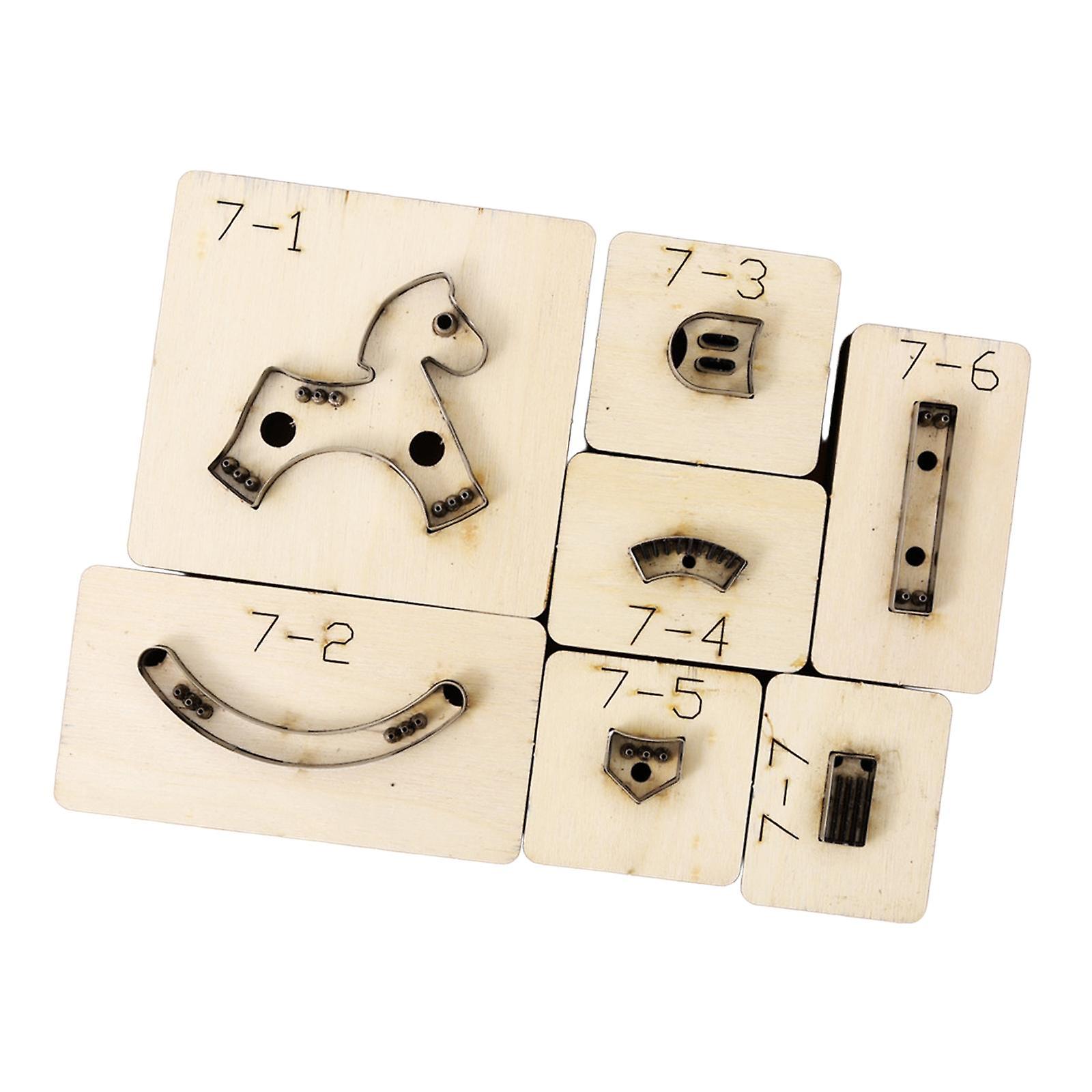 Pferdeform geschnittene Form Holz 1 Satz Metallklinge Schaukelpferd Stanzform 7 cm x 6,5 cm