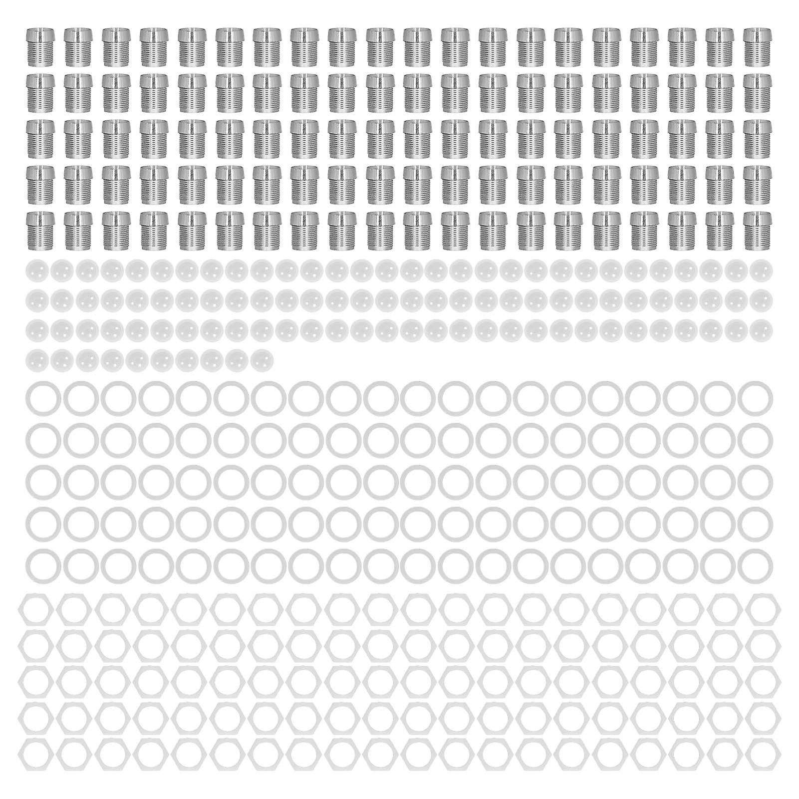 100PCS LED Holder 0.3in Plastic Chrome Plated Stable Light Emitting Diode Socket Base for DIY Indicator