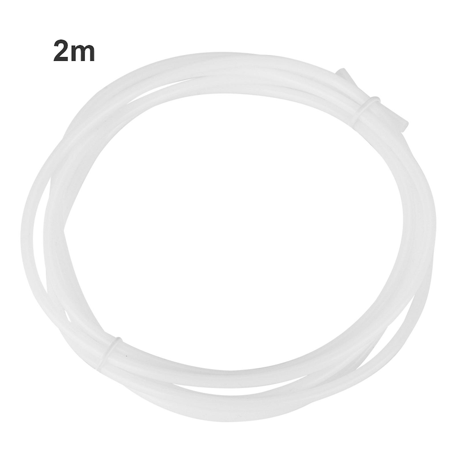 White PTFE Bowden Tube for 1.75 Filament (2.0mm ID / 4.0mm OD) for 3D Printers (2M)