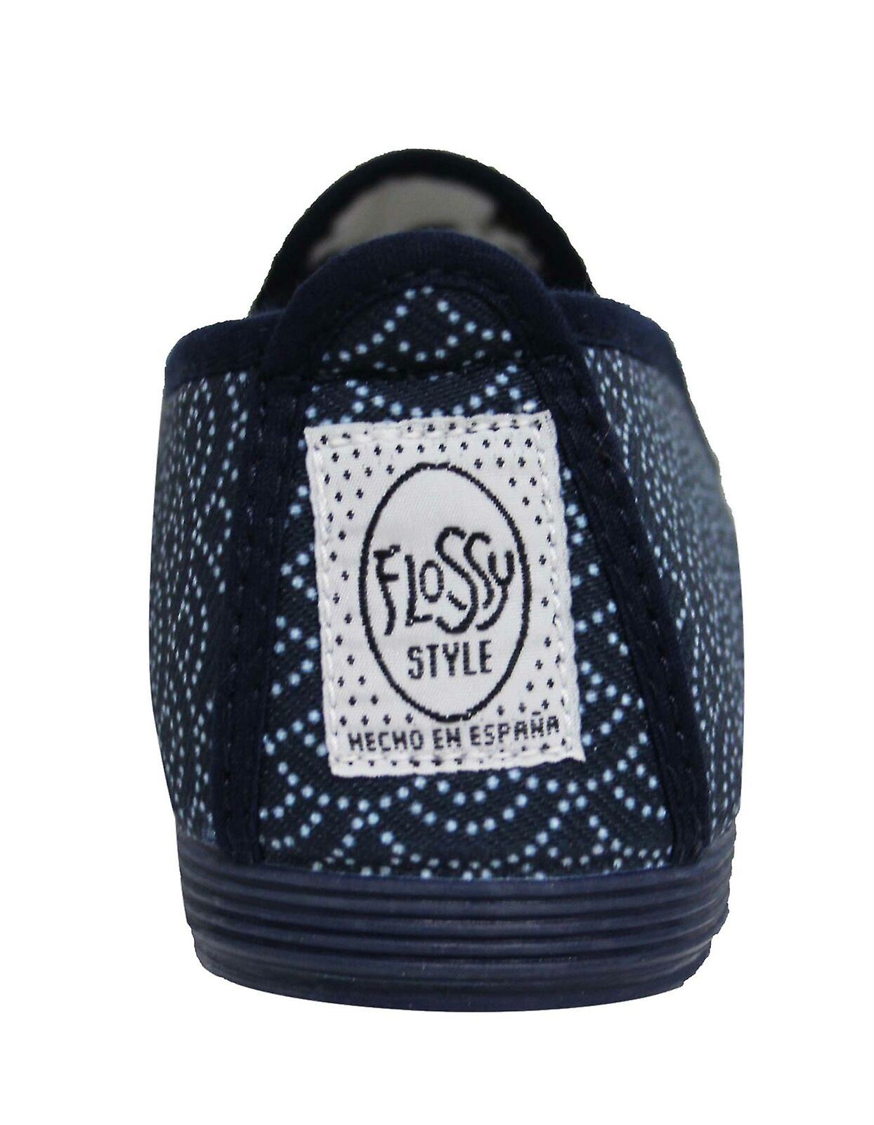 Flossy Style Morgan Unisex Espadrille Slip On Plimsolls Shoes