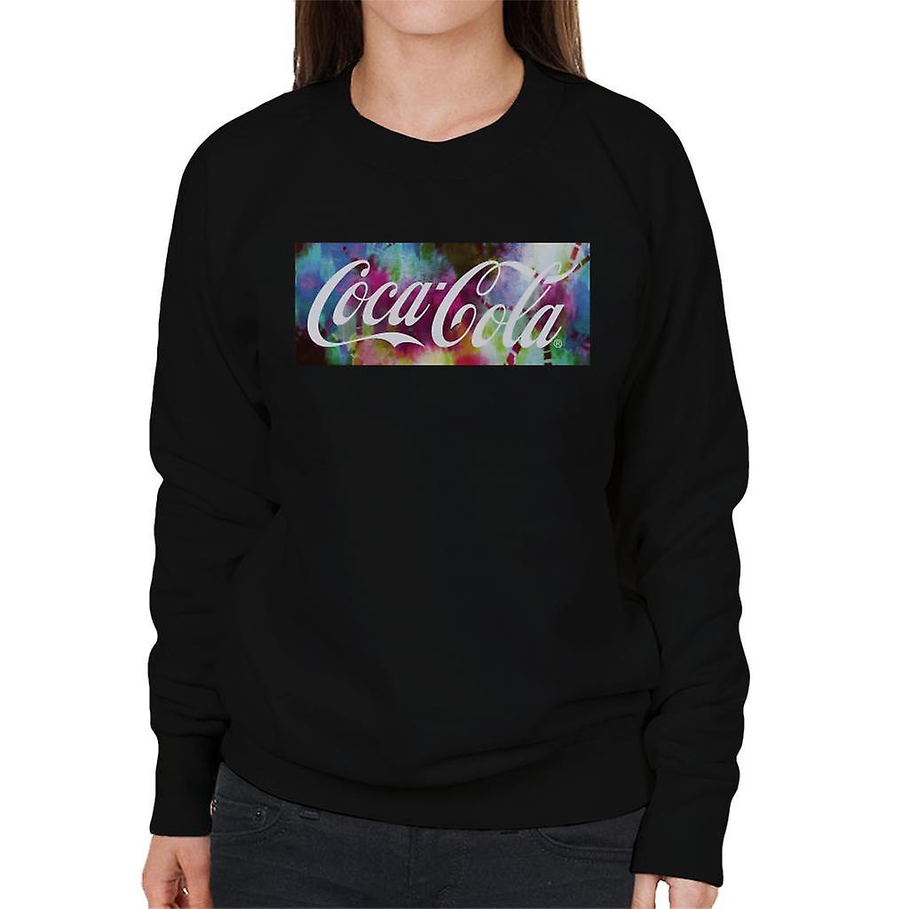 Coca Cola Colourful Backdrop Women's Sweatshirt