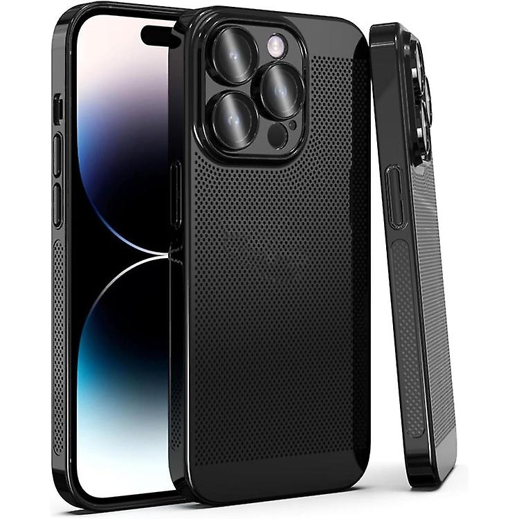 For iPhone 15 14 Plus Pro Max Pro Fine Mesh Cooling Phone Case