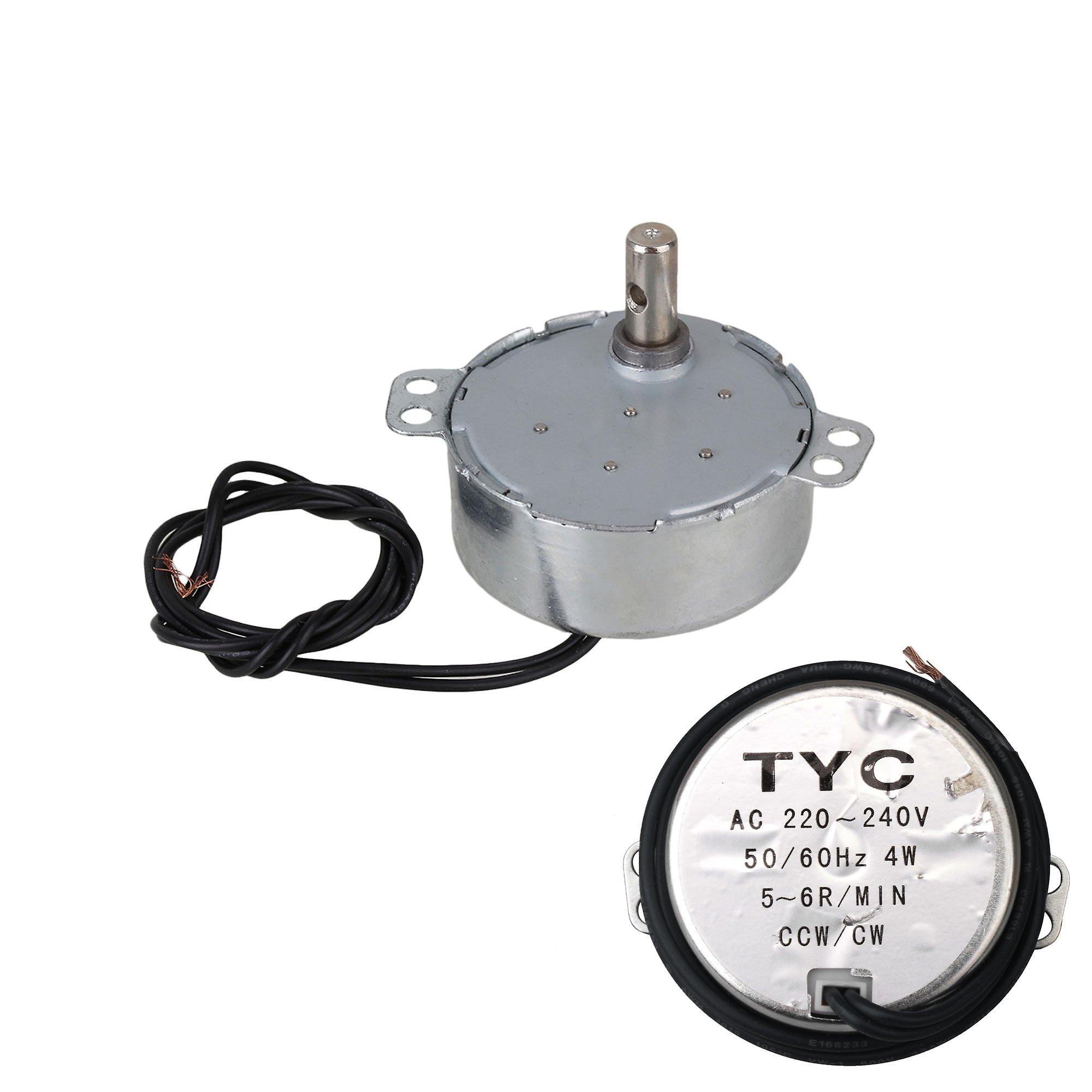 5-6RPM Robust Synchronous Motor TYC-50 AC 220V Torque 4KGF.CM 4W CW/CCW