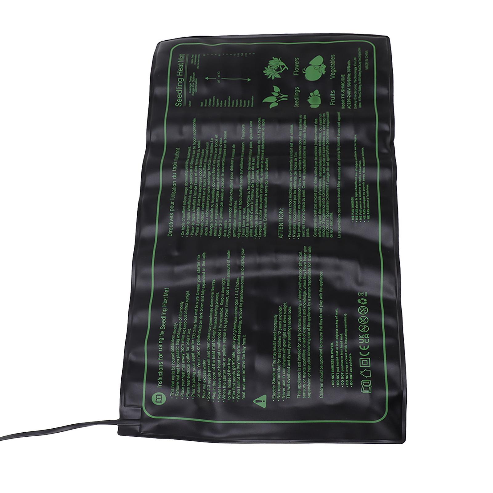 20x10inch Seedling Heat Mat Digital Thermostat Combo Set Plants Seedling Heating Pad for Seed Starting US Plug 100‑120V