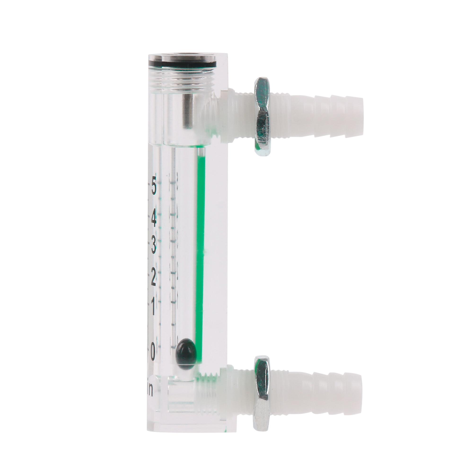 Gas Flow Meter Pipeline Flowmeter for 0-5LPM Replacement for LZQ-1 Transparent