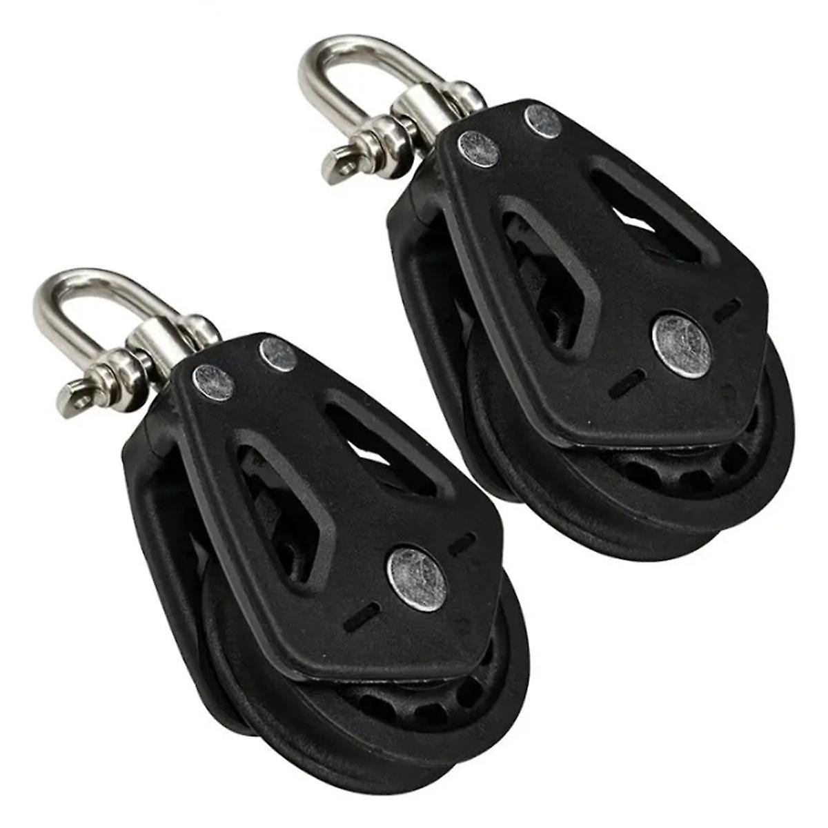 Marine Pulleys for Rope Pulley Block Rope Runner Silence Rotation Traction Wheel Pulley Block Rope Runner Heavy Duty
