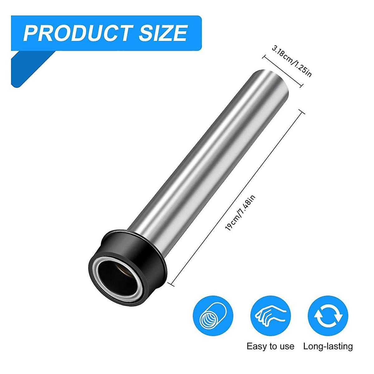 2 Pcs Bar Sink Overflow Pipe 7.48 Inches Sink Strainer Pipe Sink Drain Tube  For Holes
