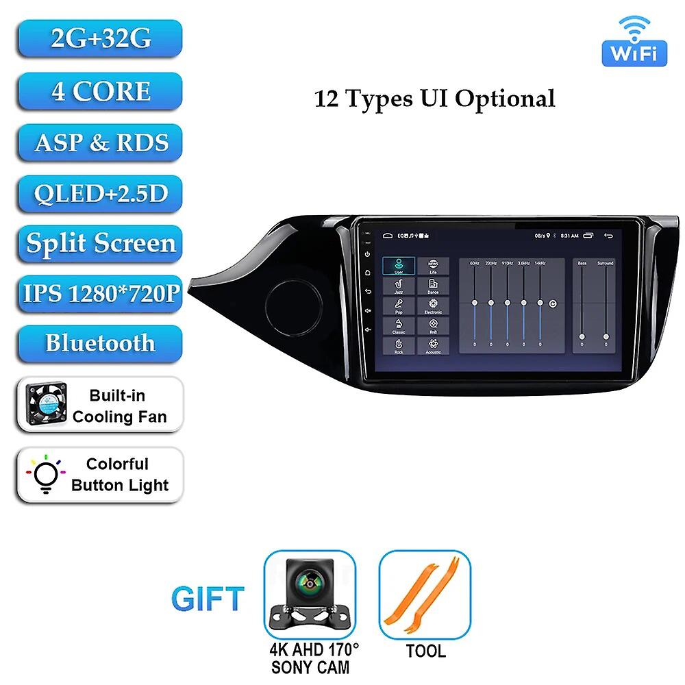 Android 13 For Kia Cee'd Ceed Jd 2012 2013 2014 - 2018 Car Radio Multimedia Video Player Gps Navigation 2 Din Dvd Head Unit
