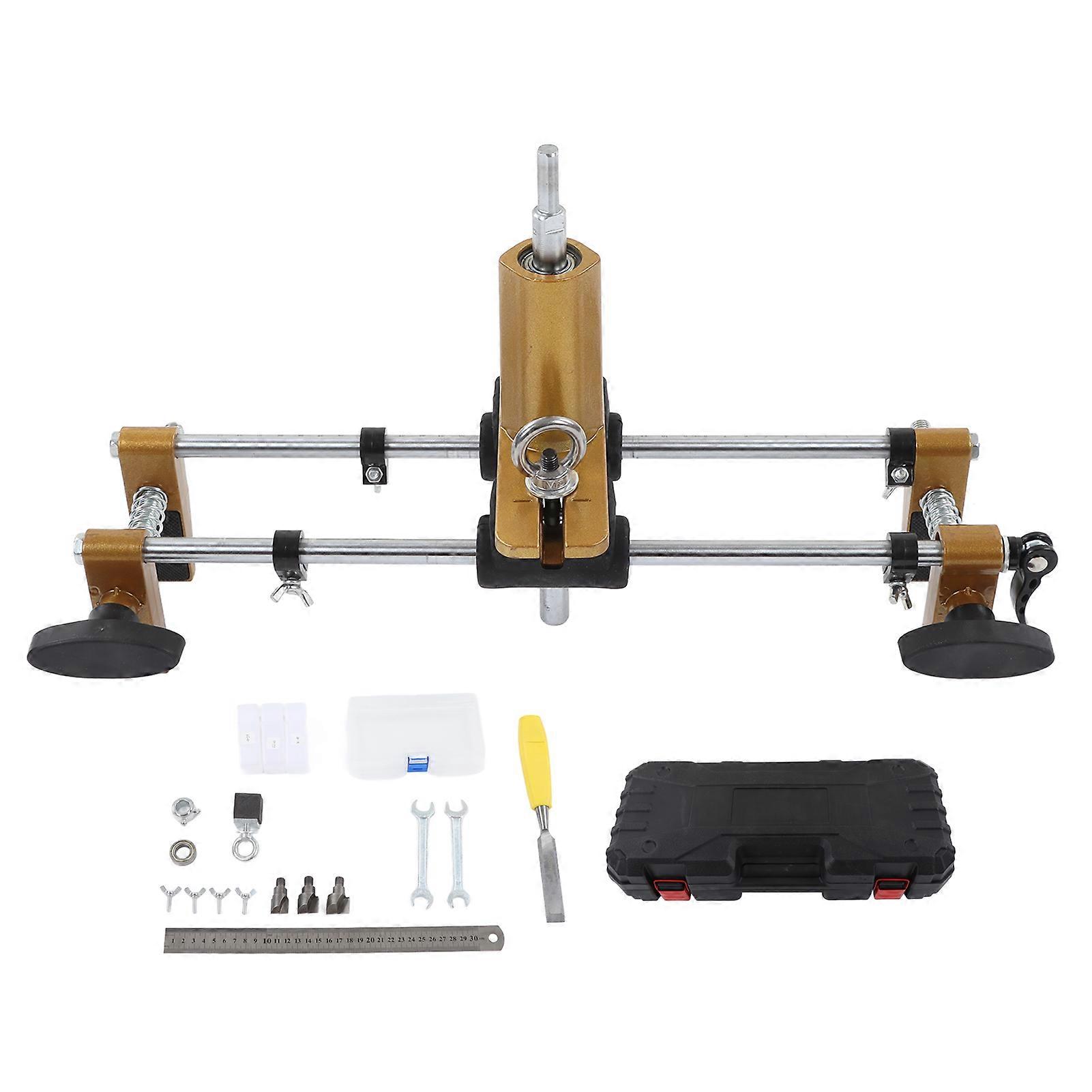 Room Lock Hole Opener Kit Accurate Positioning Double Slide Rail Lock Installation Mortiser Tools