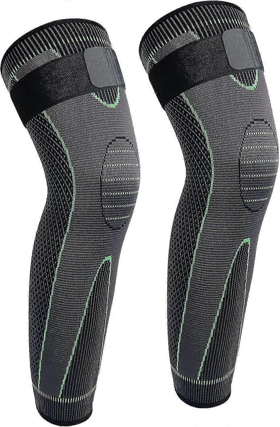 Full Leg Sleeve Compression Leg Sleeve Knee Sleeve Protects Legs Reduces Varicose Veins And Leg Swelling (pair)