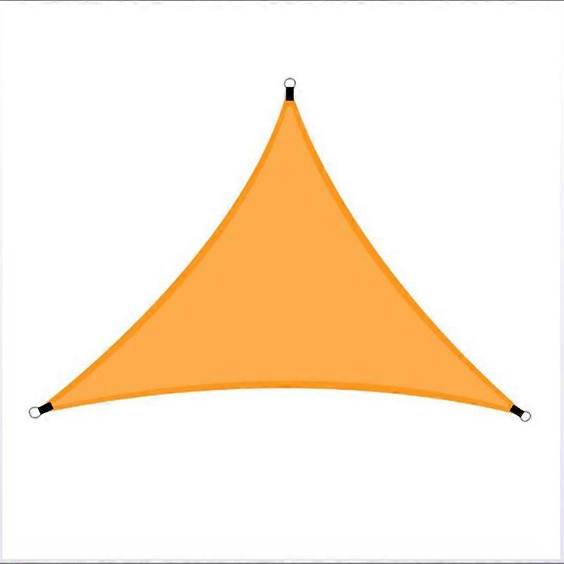 Triangular shade sail, 3x3x3m, Oxford polyester, UV protection, Ripstop, waterproof, orange