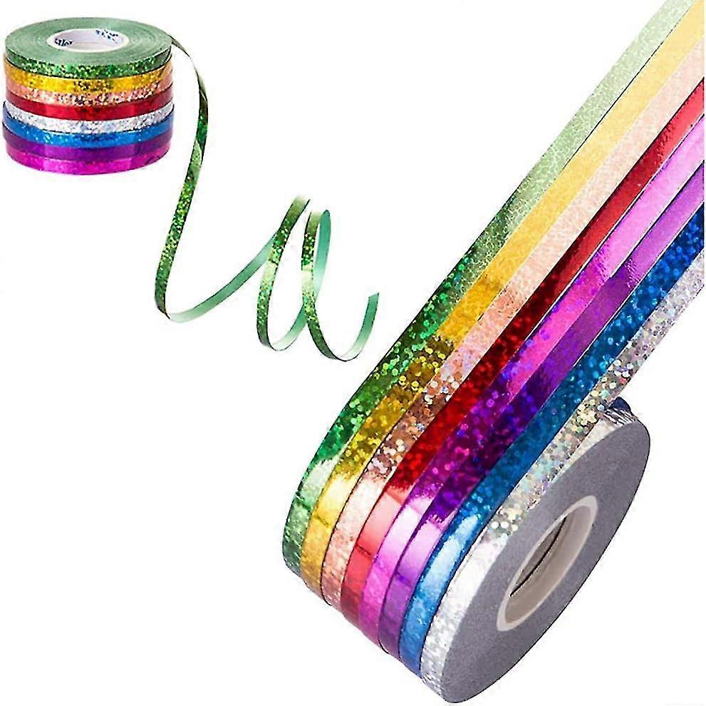 8 Rolls Balloon Curling Ribbon - Assorted Colors, Gift Wrapping Ribbons