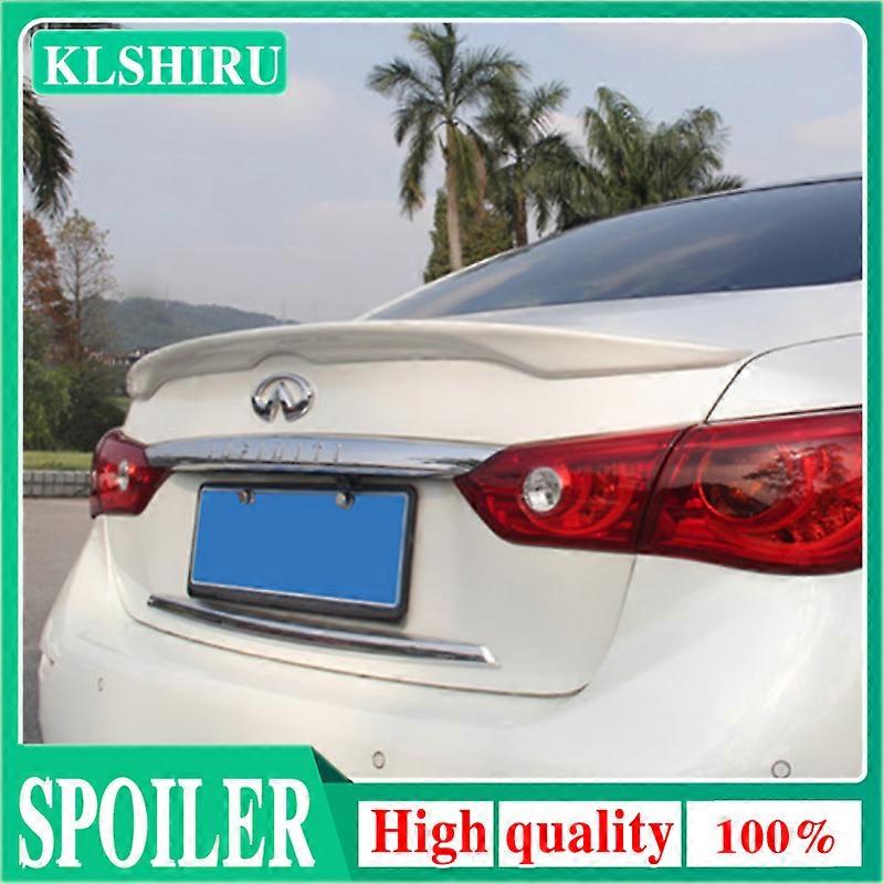 For Infiniti Q50 Q50S Spoiler ABS Material Car Rear Wing Primer Color Rear Spoiler For Infiniti Q50 Spoiler 2013+2017