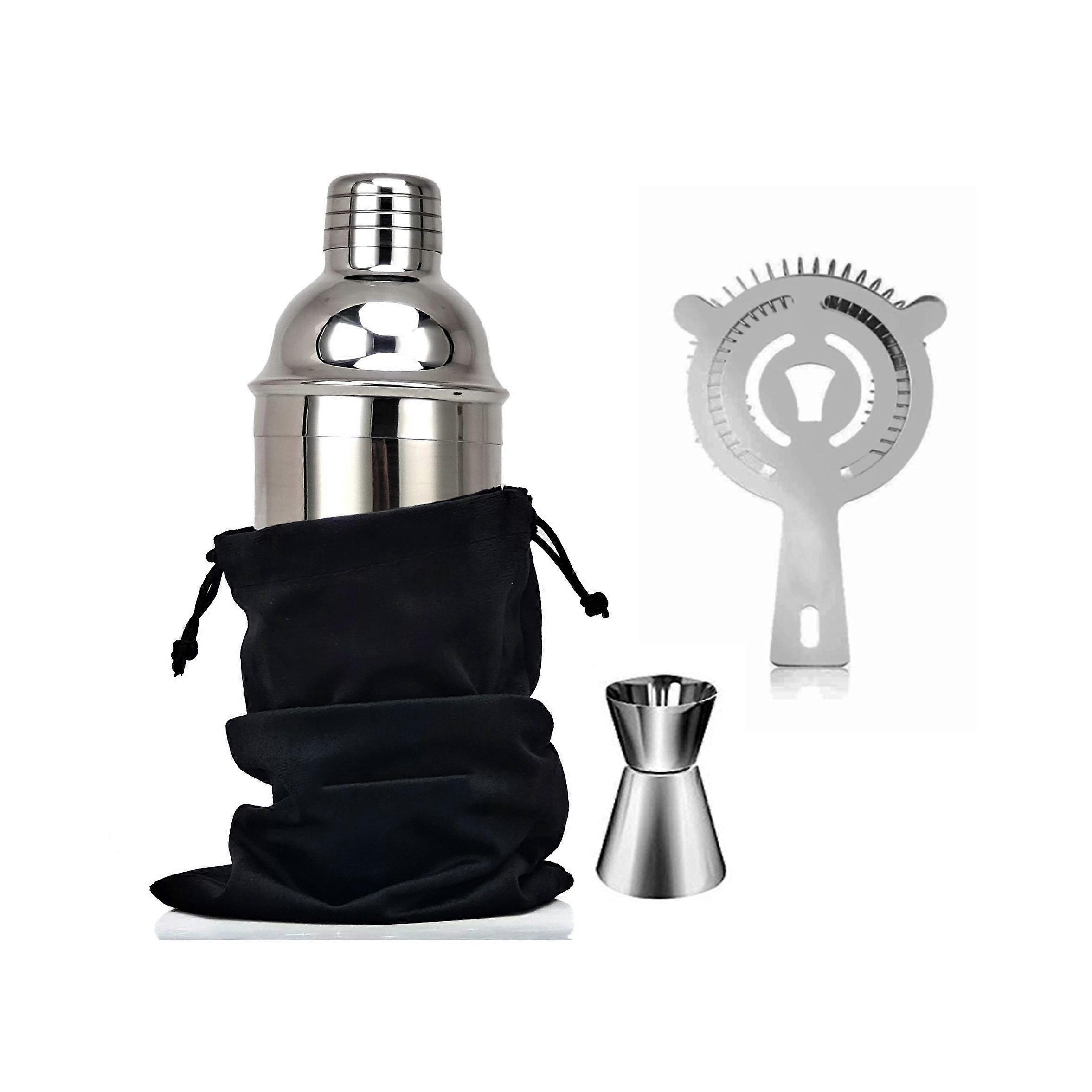 4/7/10pcs Ultimate Cocktail Bartender Kit - Durable Metal Construction, Premium Cocktail Shaker, Muddler, Bar Spoon, Measuring Jigger, Liquor Pourers,