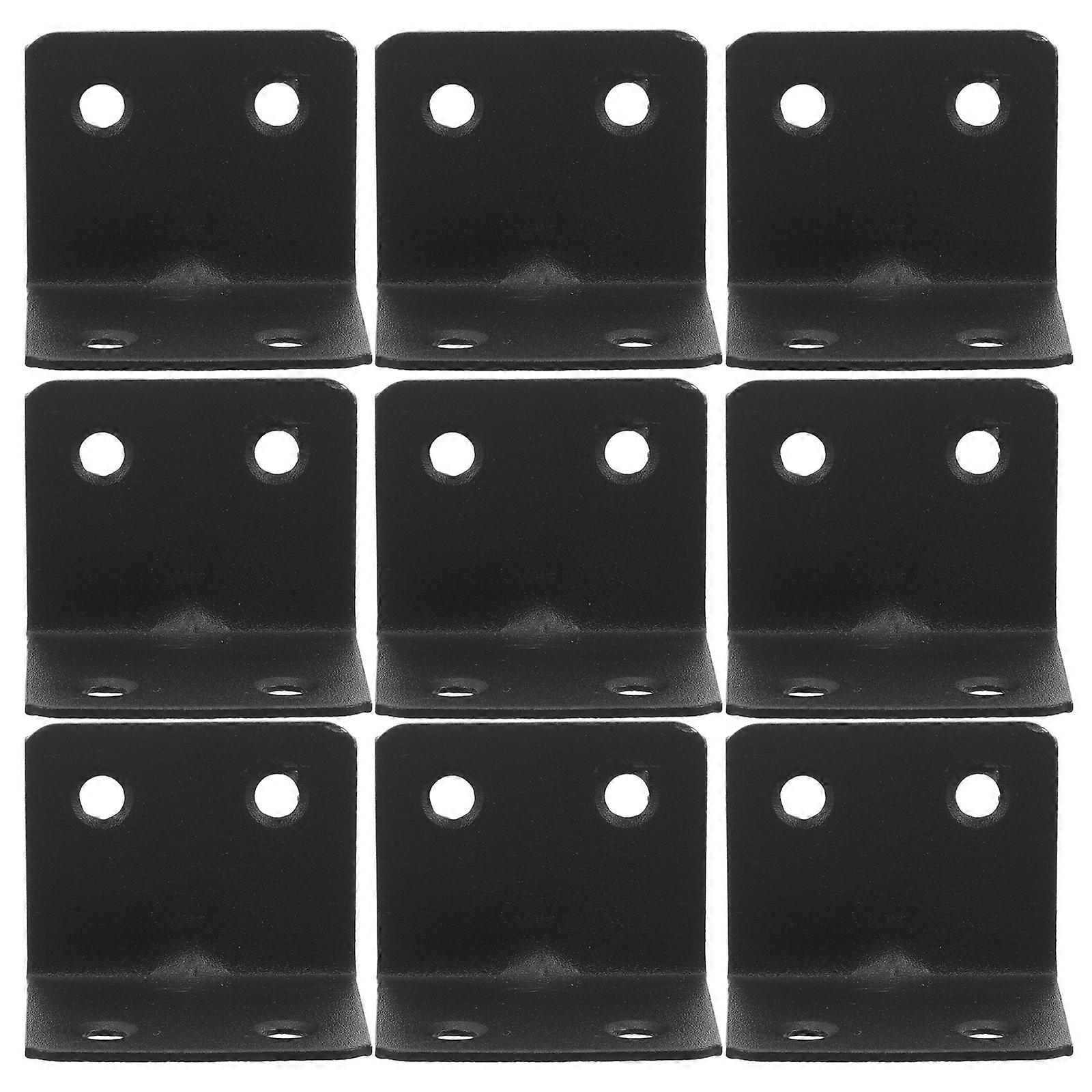 10pcs Shelf Bracket Stainless Steel Corner Bracket Angle Joint Fastener Accessory