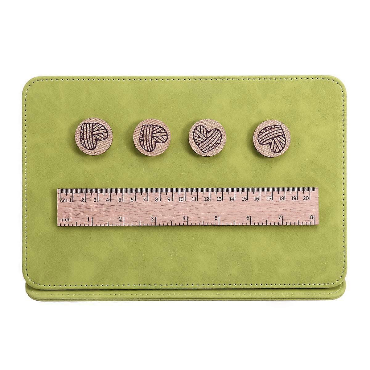 1セット編組チャートクリップマグネット編み工具磁気折り畳みパターンホルダー家庭用PUマグネットブナ