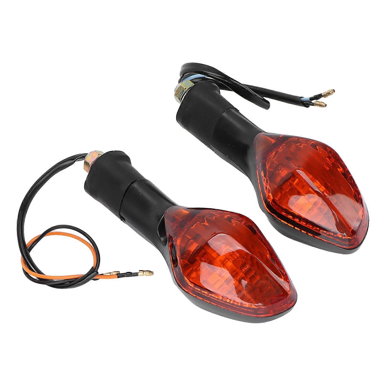 2pcs Motorcycle Turn Signal Light Front Indicator Blinker Replacement for CB500X CB1300 NC700 2013?2020Orange Red