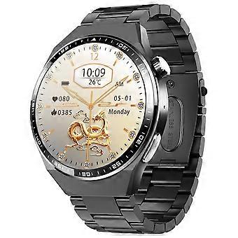 Bluetooth Call Smart Watch Blood Oxygen ECG Monitor SOS Sports Bracelet, Three-Bead Steel Strap