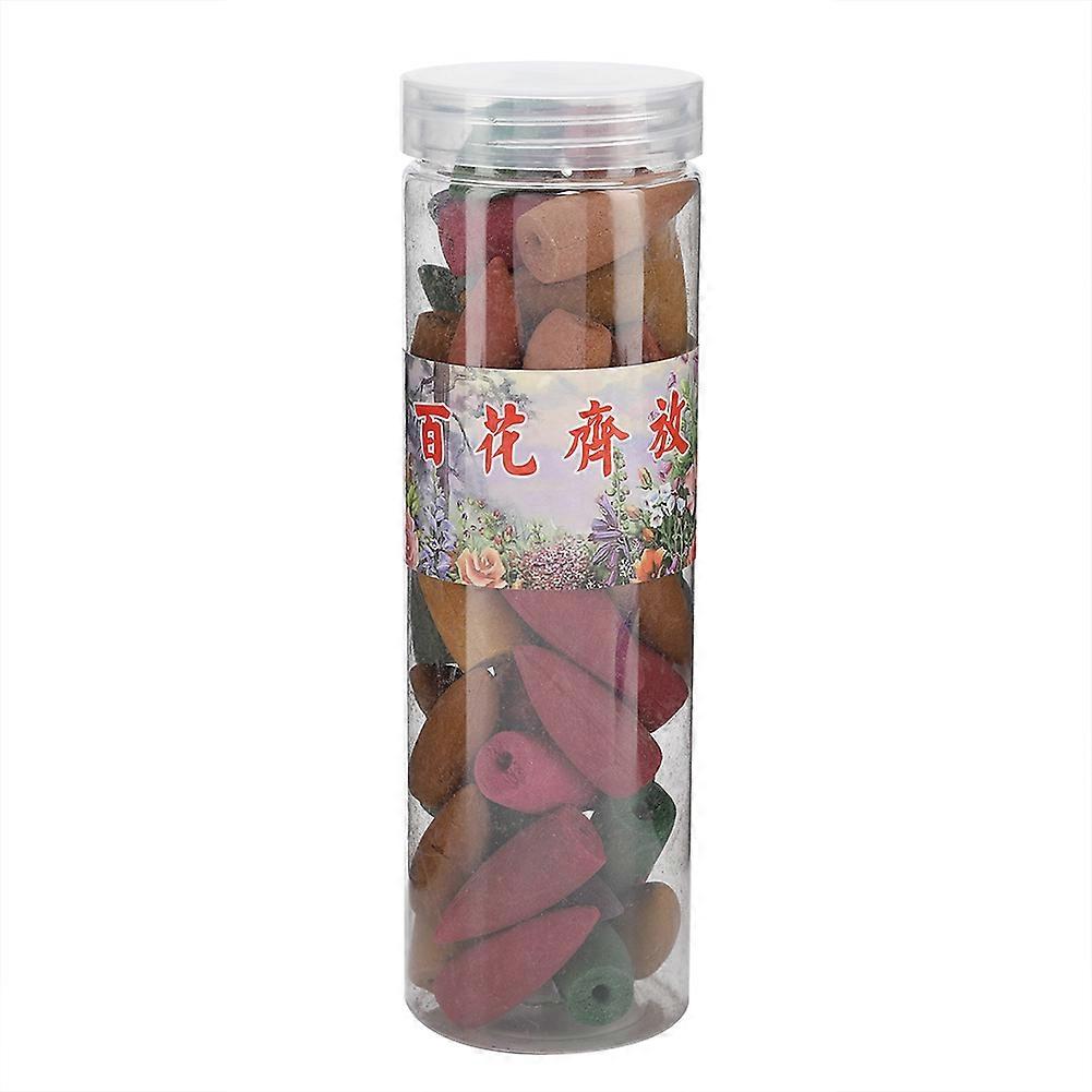 42pcs / set Natural Backflow Incense Cones with Storage Bottle