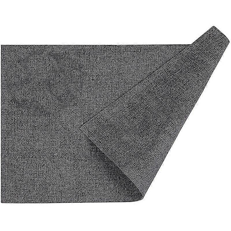 ダイニングテーブルセットダークグレーのためのフェイクレザー耐熱プレイスマット