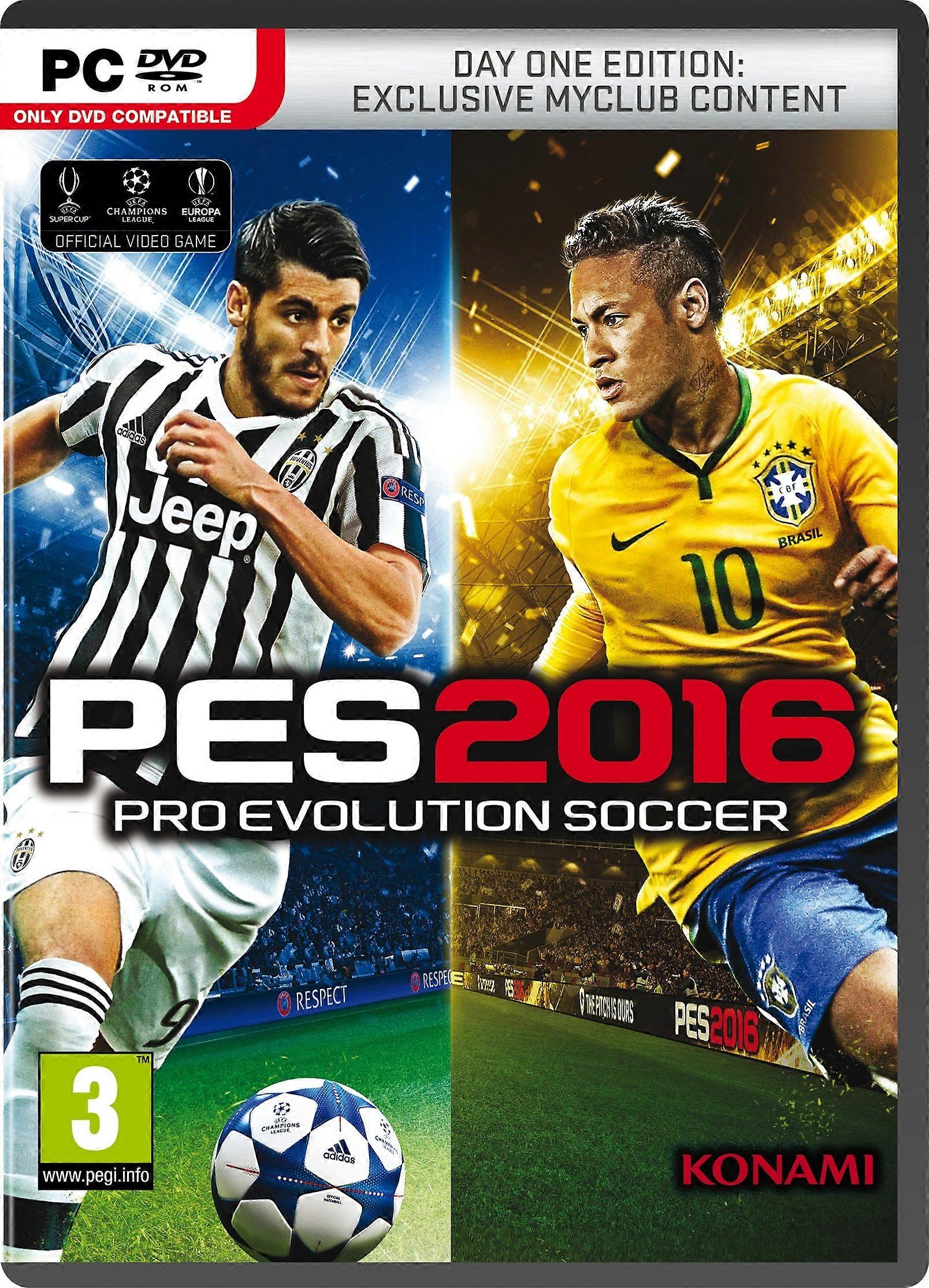 Pro Evolution Soccer 2016 Day 1 Edition (PC DVD) - New & Sealed