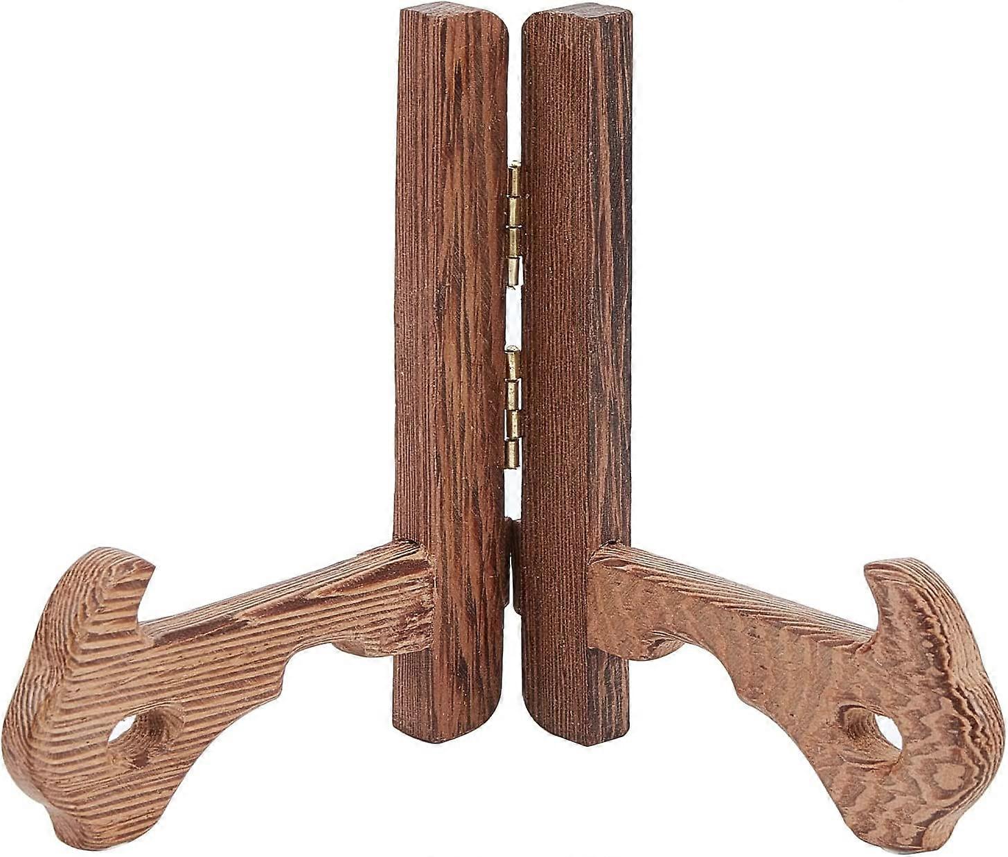 Wooden Display Stand Photo Plate Holder Folding Frame Display For Phone And Ipad Photo Art Stand Holder For Display Photo Frame