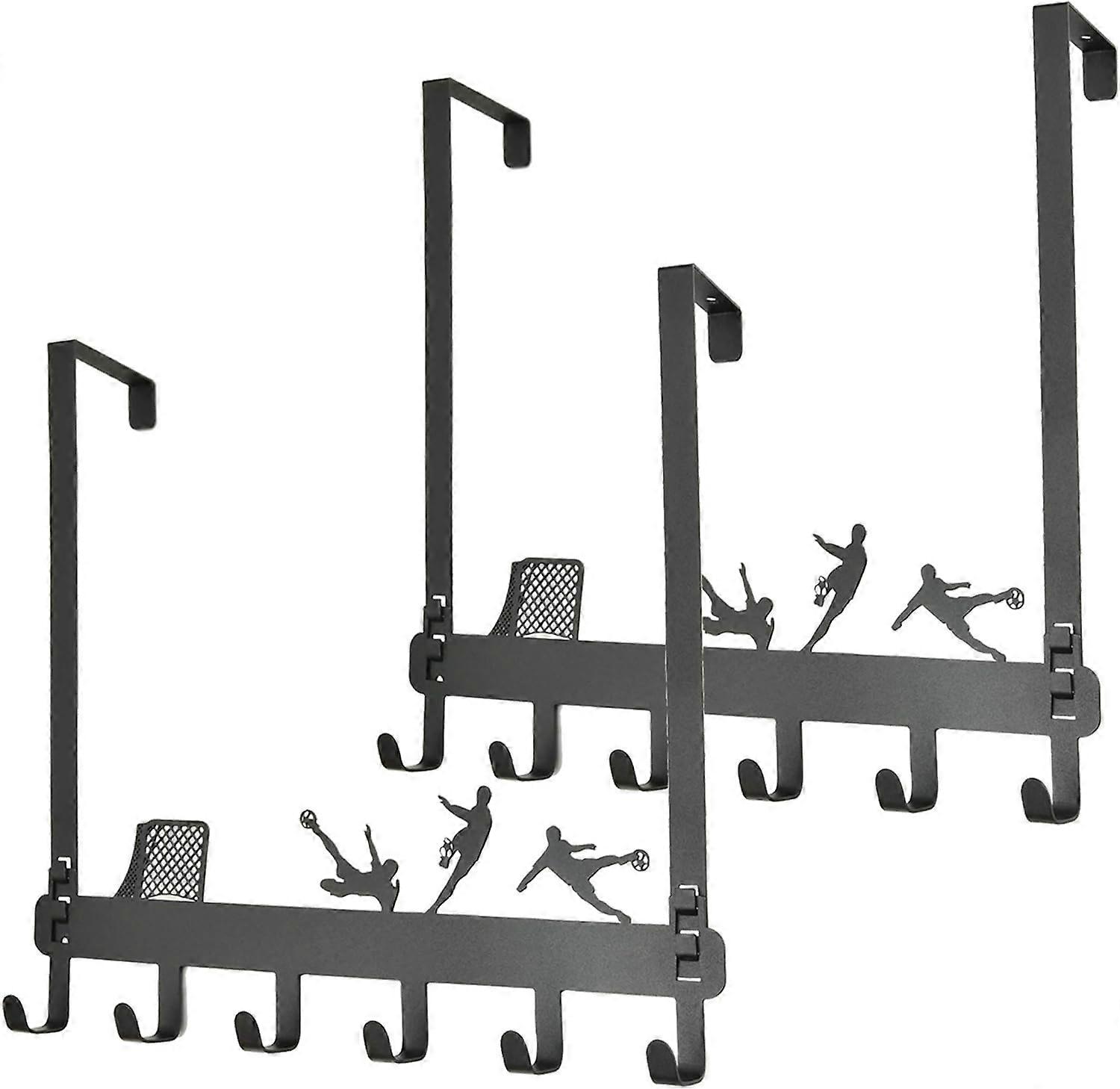 Coat Hooks 2Pack,Door Hanger,Over Door Organizer With 6 Hooks,Hooks For Hanging,Hooks