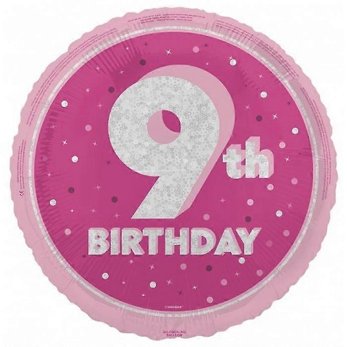 Unique Party Prismatic 9th Birthday Foil Balloon