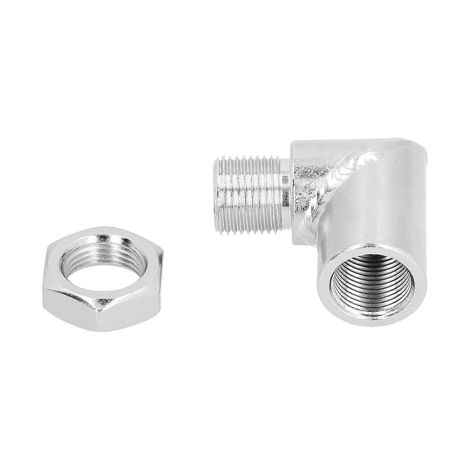 O2 Oxygen Sensor Extender 90 Right Angle Iron Zinc Plated High Strength with Nut Universal