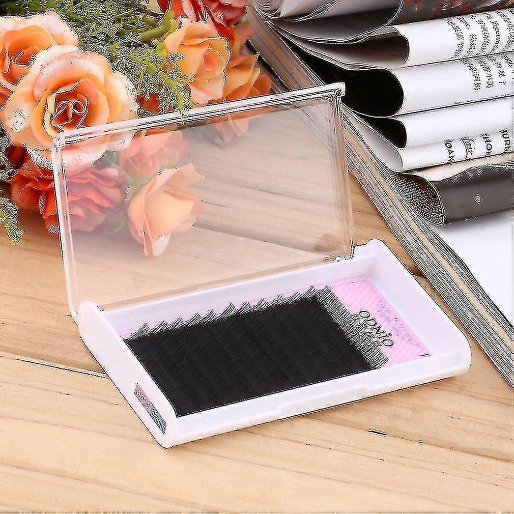12 row/set long soft silk protein eyelashes 0.10j 0.12j flat lashes extensions