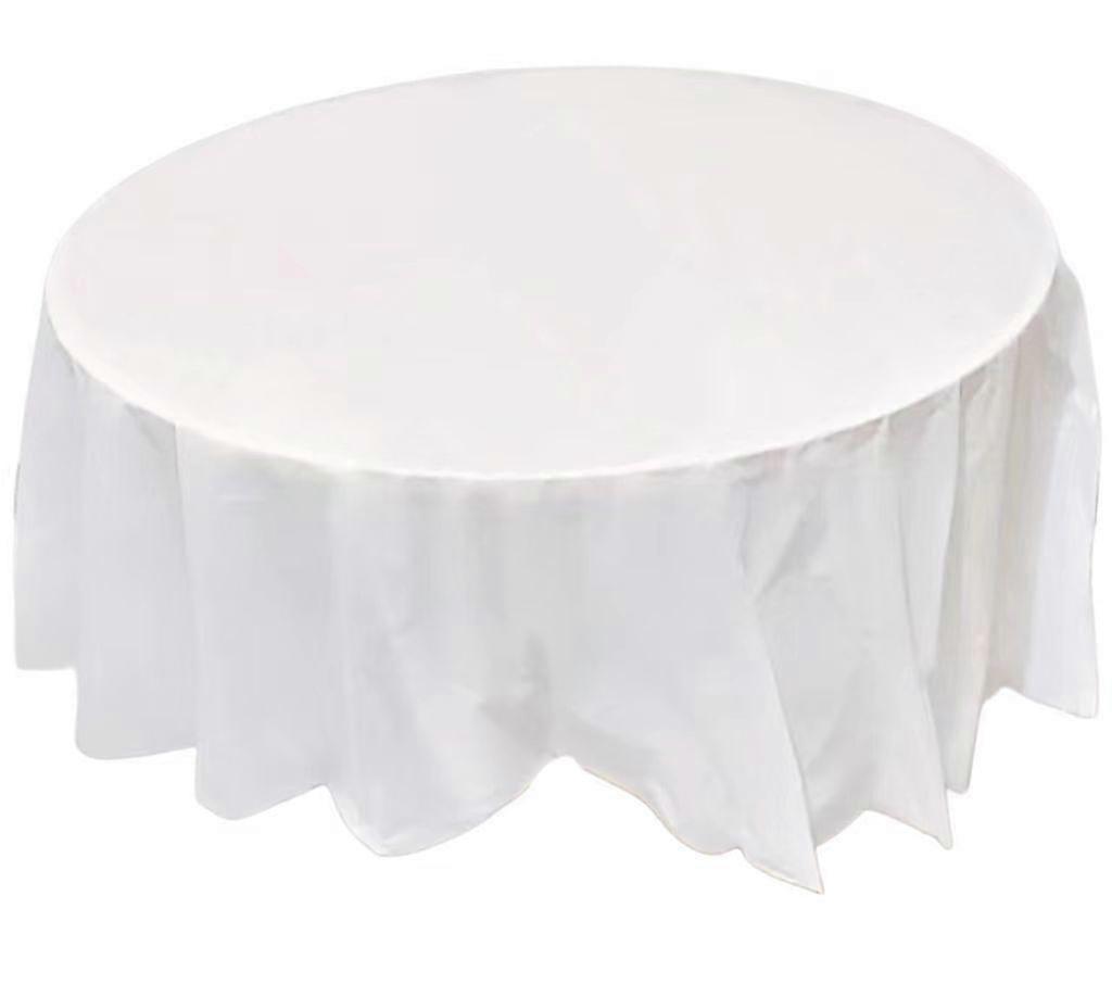 10pack White Table Cloth Party Round Disposable Halloween Tablecloths Table Covers