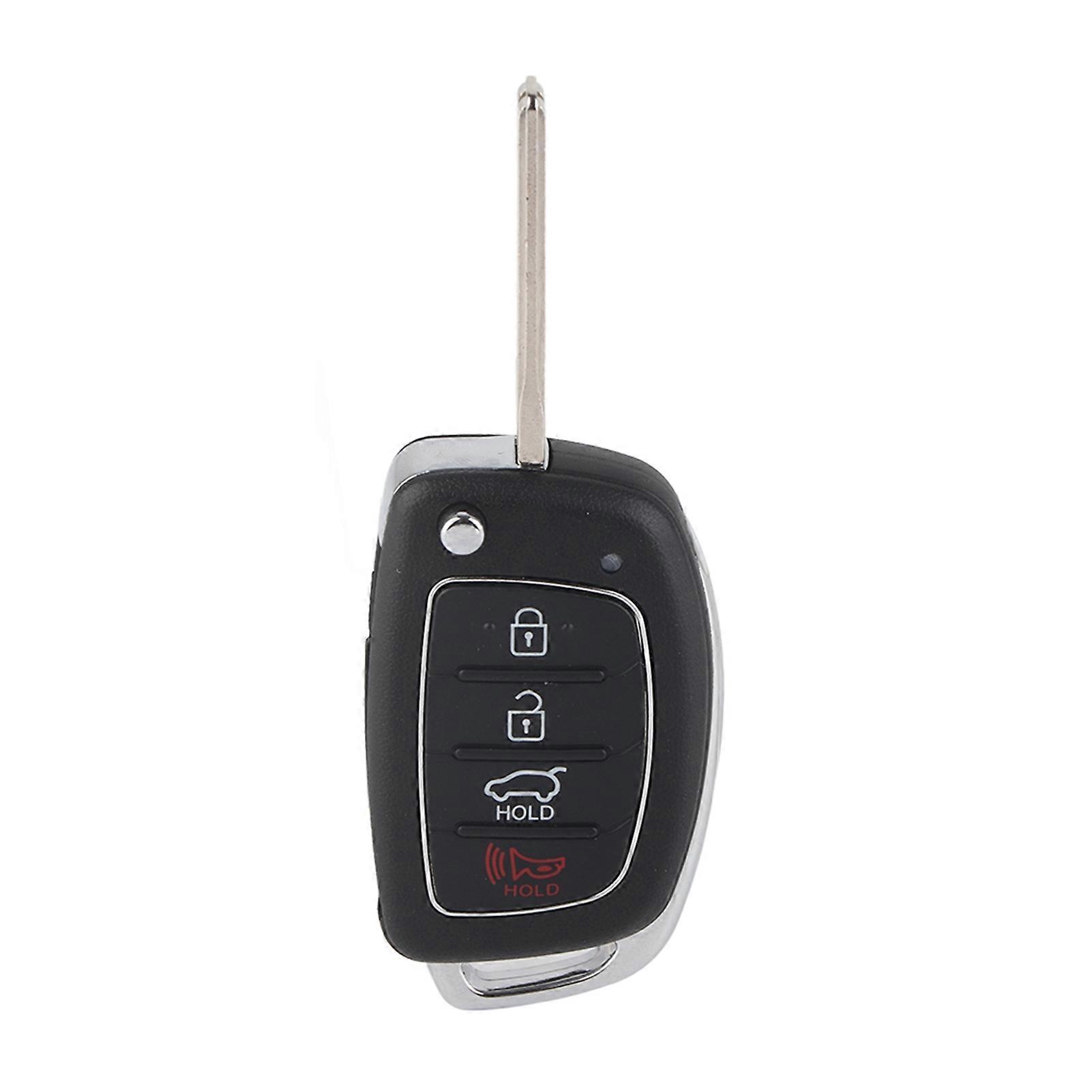 4 Buttons Remote Key Case Fob Flip Key Shell Fit for Ix45 Santa Fe