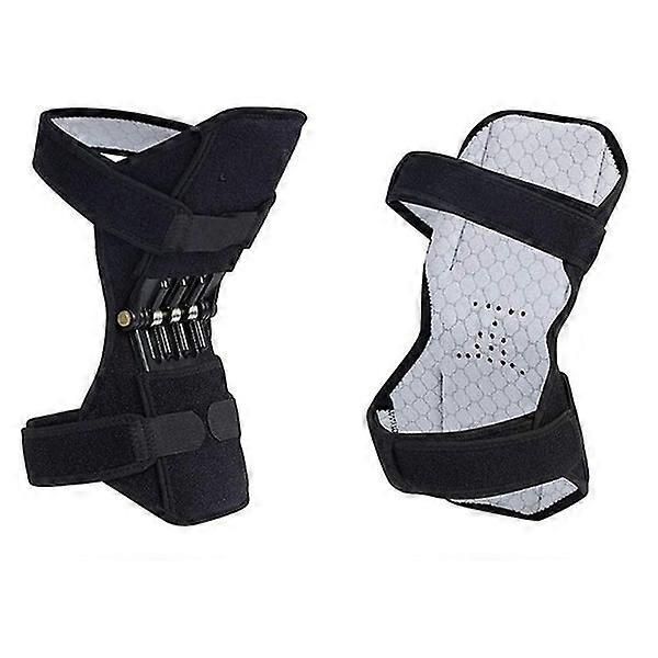 Knee Support Brace with Side Stabilizers and Hinged Booster for Men