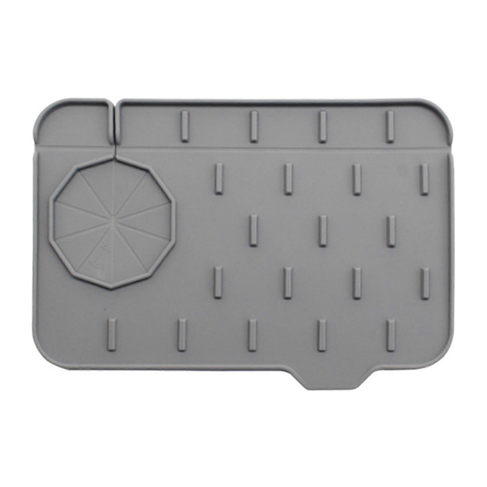 Silicone Sink Faucet Splash Catcher Thickened Silicone Foldable Drainage Mat for Home Bathroom Decoration
