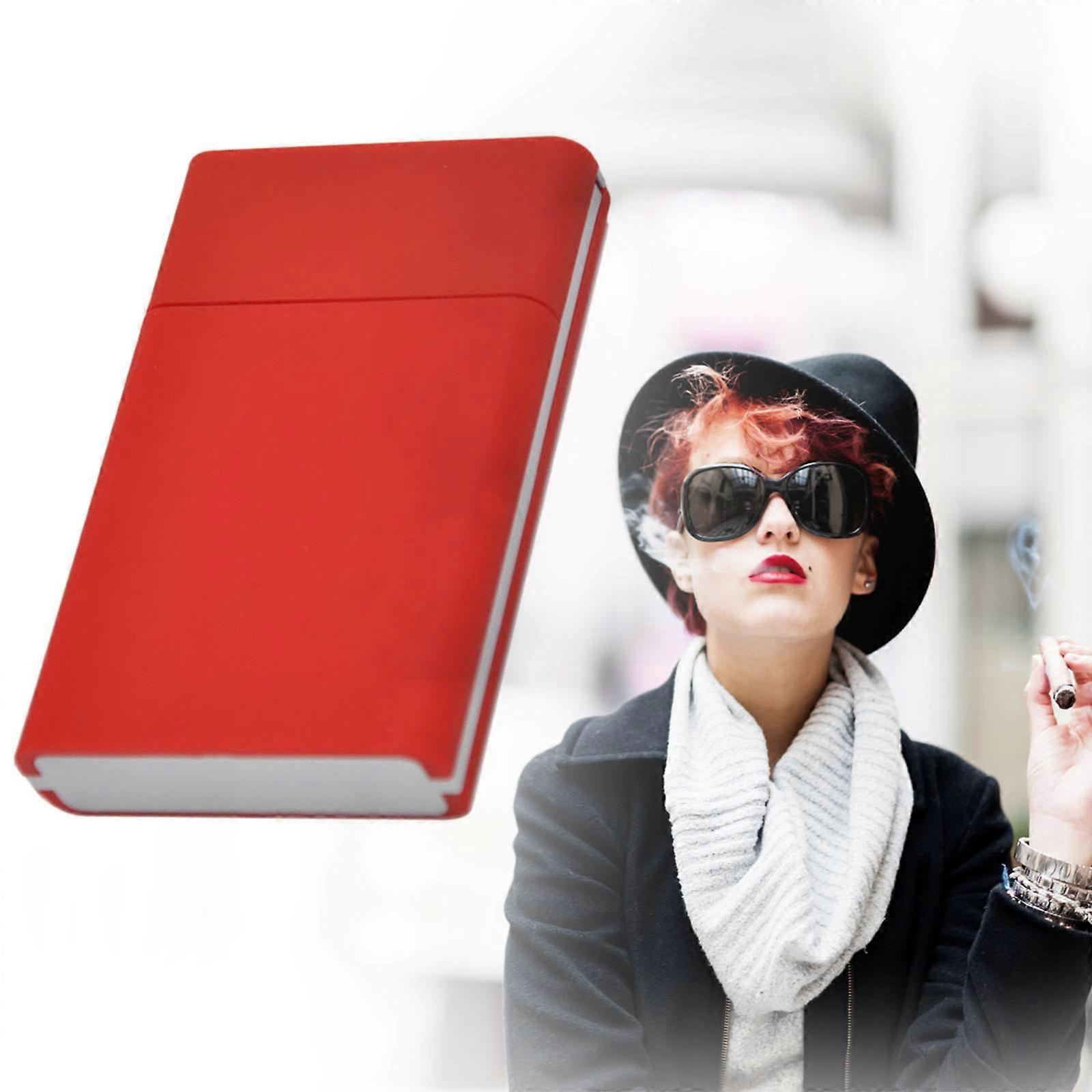 Solid Color Cigarette Case Large-capacity Long-Term Use Box Suitable for Indoor Outdoor